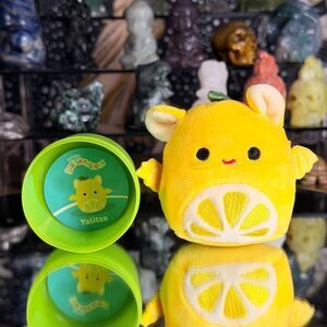 Yalitza the Lemon Bat Squishmallow Micromallow with Capsule